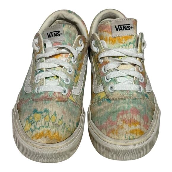 Vans Old Skool Pastel Tie Dye Canvas Sneakers Women's Size 7 Low Top Classic - Picture 3 of 8
